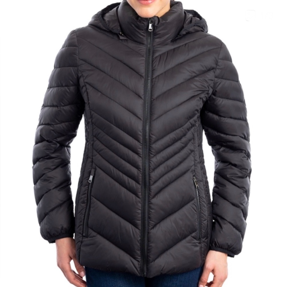 London Fog Black Puffer Jacket